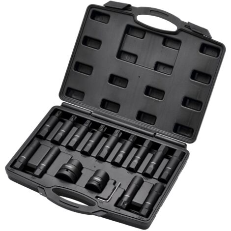 Draper 16-Piece 3/4 and 1 Inch Hex Star Bit Set (Model 13915)