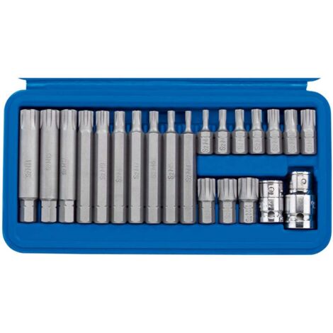 Draper 16347 - Set di chiavi a bussola e punta Ribe, 22 pezzi