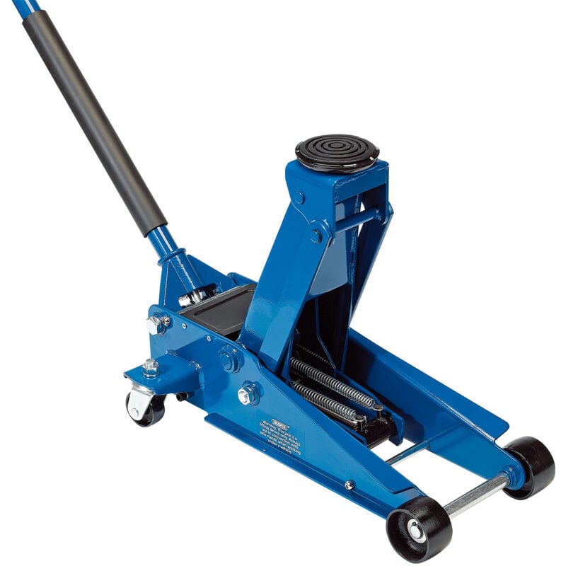 Draper - Heavy Duty Trolley Jack With Twin Pistons (3 Tonne) (16407)