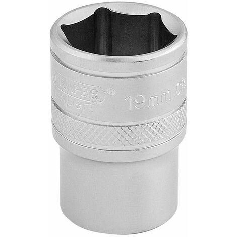 Draper 16609 - Bussola quadrata a 6 punti, 1/2, misura 19 mm