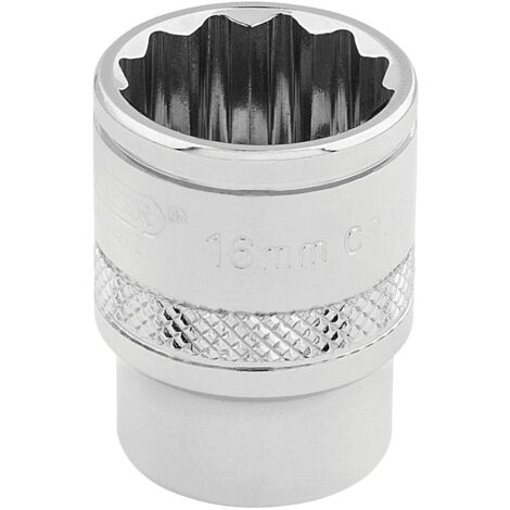 Draper 16mm 12-Point 3/8-Inch Drive Metric Socket (Polished Chrome) – Model 32780