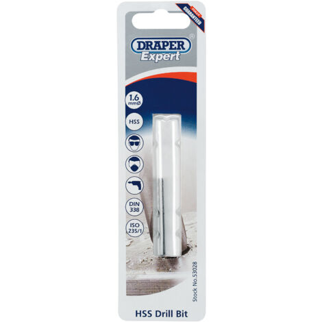Draper 1.6mm HSS Twist Drill Bit Pack – Metric Tapping and Drilling Tool