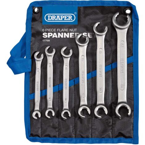 Draper 17759 - Set di chiavi a bussola, 6 pezzi