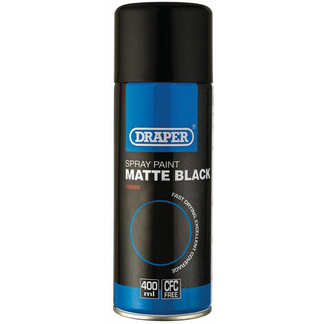 main image of "Draper 18089 Matt Black Spray Paint (400ml)"