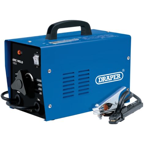 Draper 180A Portable Arc Welder with 230V Power, 10% Duty Cycle at 180A and 60% at 73A, Model 69939