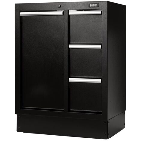 Draper 18843 BUNKER Modular Power Tool Base Cabinet, 4 Drawer, 680mm