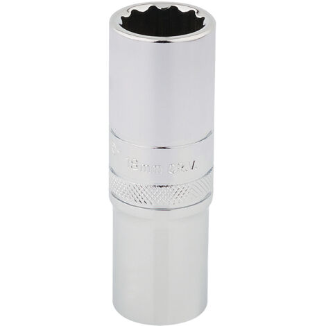 Draper 18mm 1/2" Square Drive Hi-Torq® 12-Point Deep Socket (Polished Chrome) – Model 33741