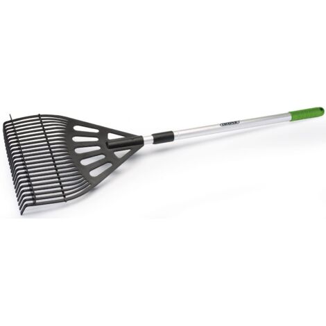 Draper 19776 Telescopic Rake - Adjustable Handle for Gardening and Landscaping Tasks