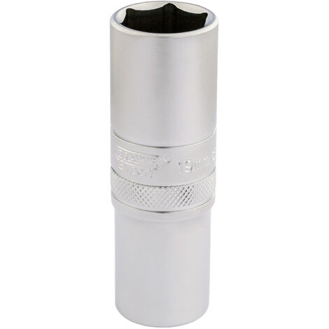Draper 19mm Deep Socket 1/2" Square Drive Micro Satin Chrome, Metric, Part Number 16651