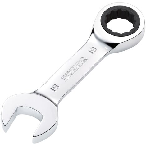Draper 19mm Hi-Torq® Stubby Ratcheting Combination Spanner (Model 27930)