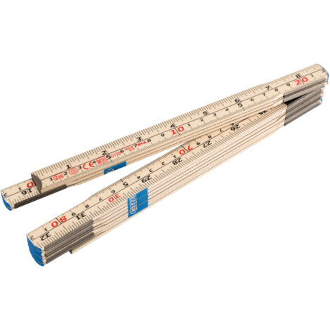 Draper 2-Meter Folding Wooden Ruler – Class III, Model 20703, Durable and Precise Measuring Tool