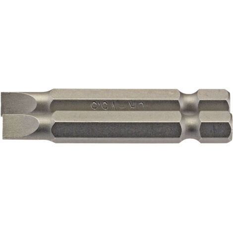 Draper 2-Piece 50mm Long 5.5mm Hex Plain Slot Insert Bits – 1/4 Inch Hex Shank