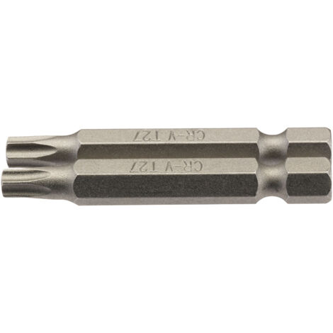 Draper 2-Piece 50mm T27 Security Torx® (TX-STAR®) E-Shank Insert Bits Set – 1/4" Hex Drive