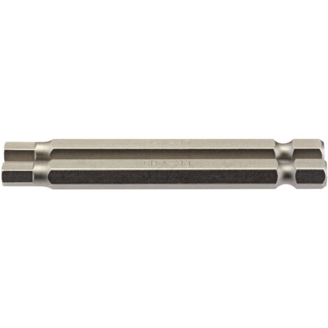 Draper 2-Piece Set of 75mm Hex Shank Insert Bits with 5.0mm Hex Size – 1/4" Hexagonal E-Shank Drive