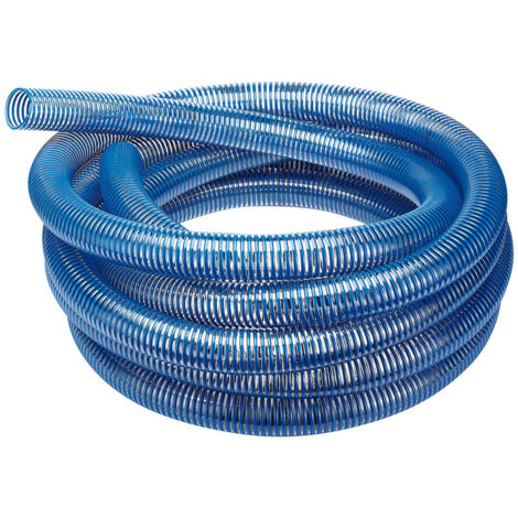 Draper 2-Ply PVC Suction Hose (10m x 50mm/2-inch) – Solid Wall, Heavy-Duty Water and Liquid Transfer Hose