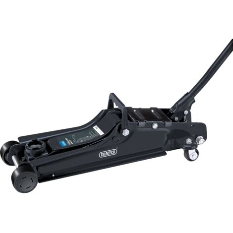 Draper 2-Tonne Low Entry Hydraulic Trolley Jack with 85mm to 380mm Lifting Range for Cars and Vans