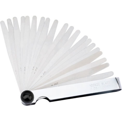 Draper 20-Blade Metric Feeler Gauge Set (Model 51701) for Precise Gap Measurement