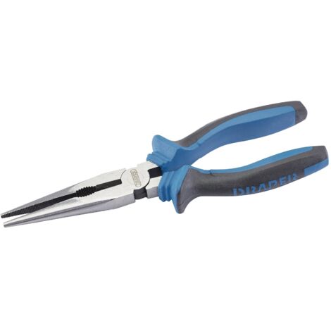 Draper 200mm Soft Grip Long Nose Pliers (44143)