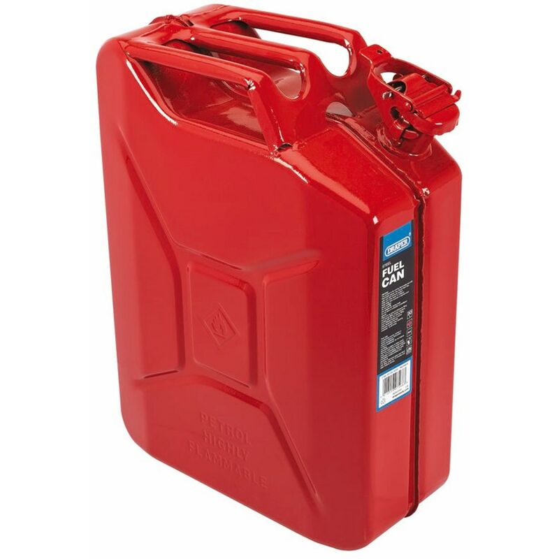 07568 - 20L Steel Fuel Can (Red) - Draper