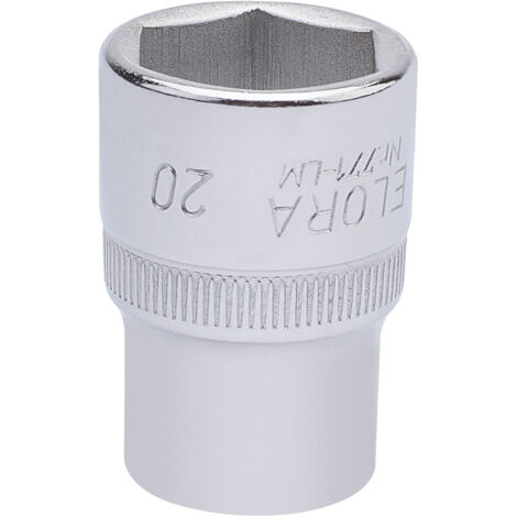 Draper 20mm Hexagon Socket for 1/2" Drive – Metric Hexagon Sockets, Model 15309