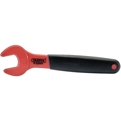 Draper 20mm VDE Approved Fully Insulated Open End Spanner for Electrical Work, Rated for 1500V DC and 1000V AC, Model 99478