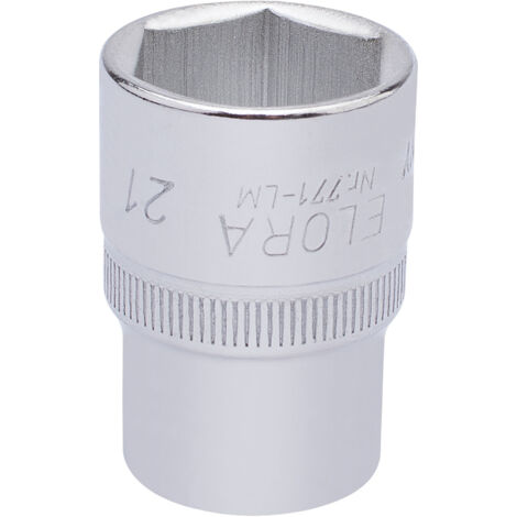Draper 21mm Hexagon Socket for 1/2" Drive – Metric Square Drive Hexagon Socket, Model 15310