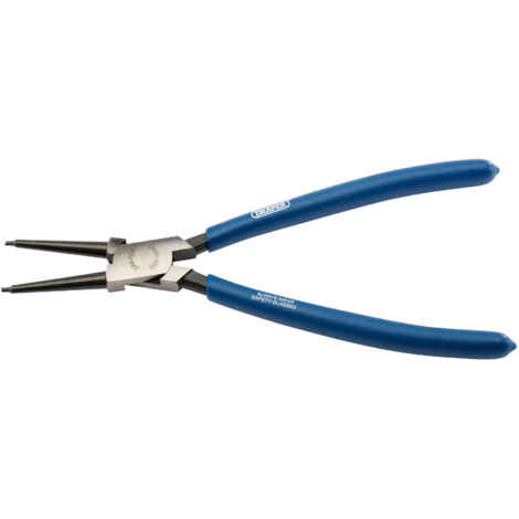 Draper 225mm Internal Circlip Pliers with Straight Tips – Heavy-Duty Internal Circlip Removal Tool