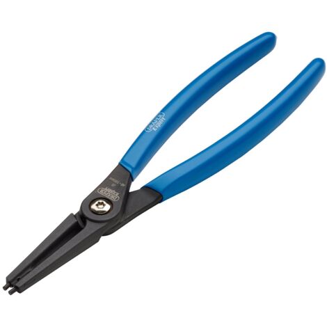 Draper 225mm J3 Internal Circlip Pliers with Straight Tips – Heavy-Duty Internal Circlip Removal Tool