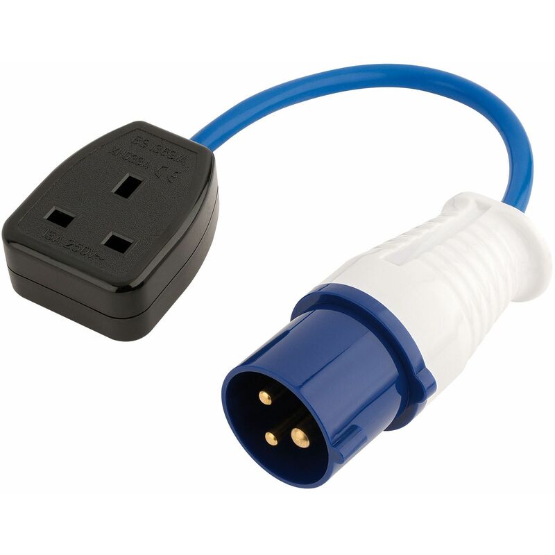 Draper 230V Adaptor Lead (16A Plug to 13A Socket) (17573)