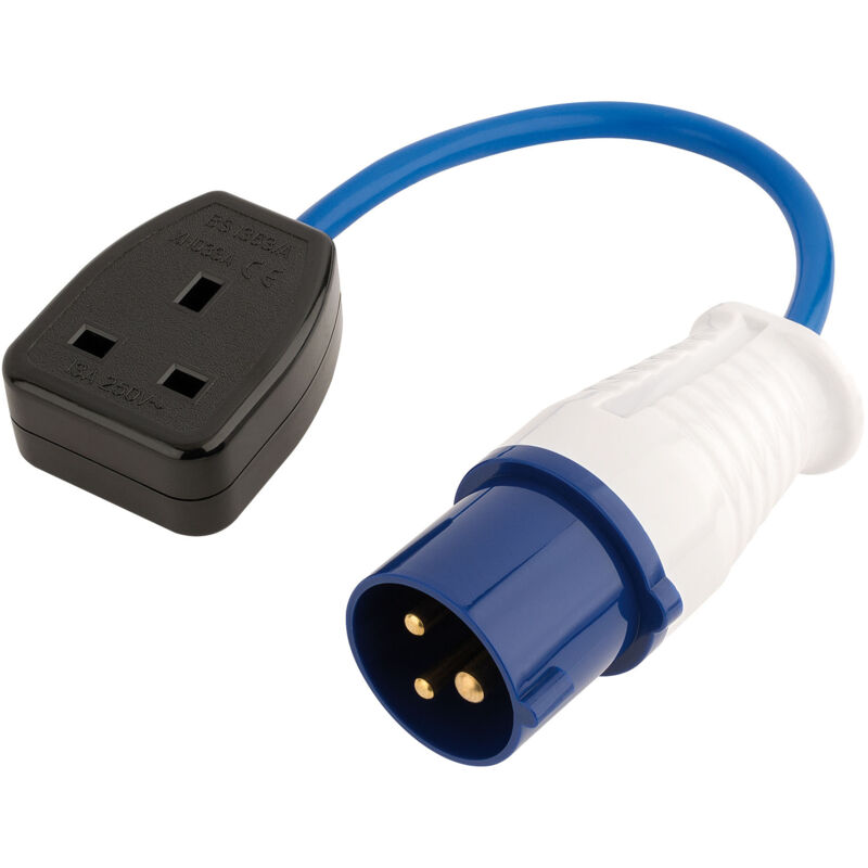 Draper Tools - Draper 230V Adaptor Lead (16A Plug to 13A Socket) (17573)