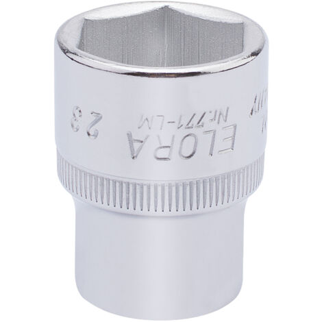 Draper 23mm Hexagon Socket for 1/2" Drive – Metric Square Drive Hexagon Sockets (Model 15312)