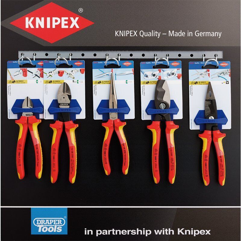 Draper 24206 KNIPEX Profile for Slat Wall - Range Option 2 (10 Piece)