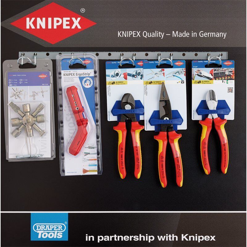 Draper 24207 KNIPEX Profile for Slat Wall - Range Option 3 (11 Piece)