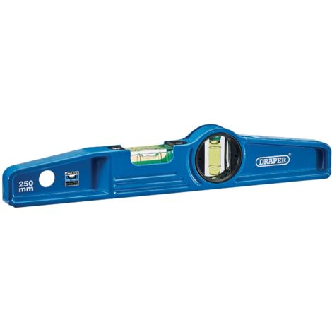 Draper 250mm Cast Boat Level – Blue, Precision Level for Marine and Construction Use (Model 93993)