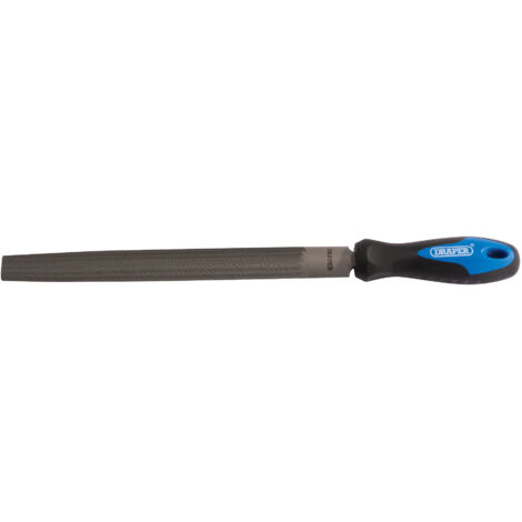 Draper 250mm Half-Round File with Handle – Soft Grip Engineer's Files and Rasps