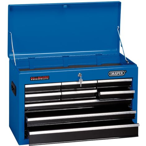 Draper 26-Inch 9-Drawer Tool Chest (Model 14910) - Durable Steel Storage Organizer for Tools