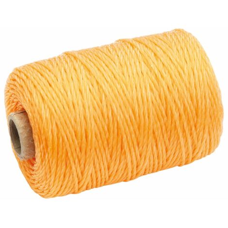 Draper 27425 Orange Propylene Polypropylene Brick Line, 100M Length