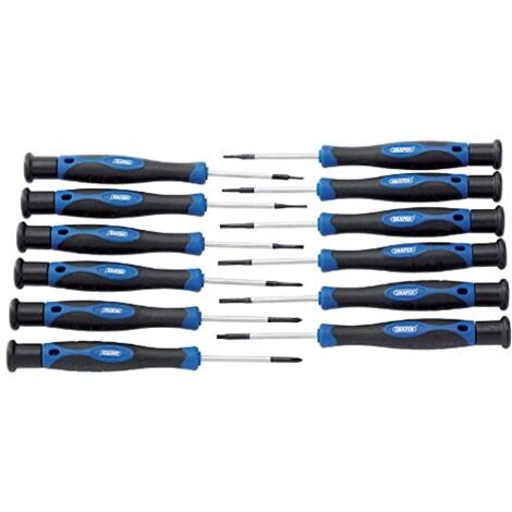 Draper 28118 - Set di cacciaviti di precisione, 12 pezzi