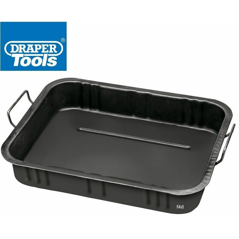 Oil Drip Tray 12 litre 12L oil coolant gearbox fuel drain tray pan bucket 28816 new - Draper