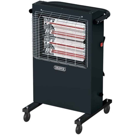 Draper 2.8kW Infrared Ruby Quartz Cabinet Heater – 9,553 BTU, 230V