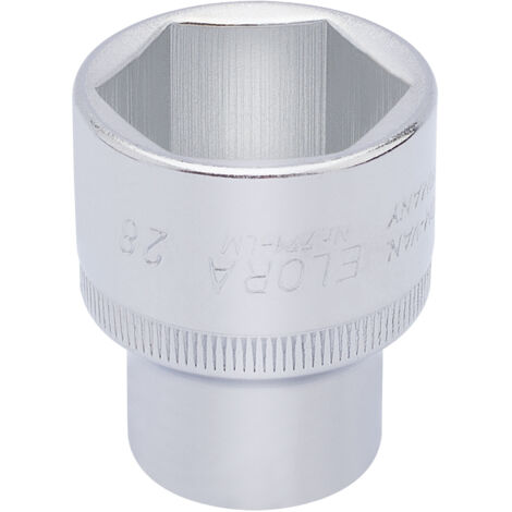 Draper 28mm Hexagon Socket for 1/2" Drive – Metric Square Drive Hexagon Socket, Model 15317