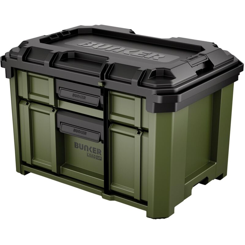 Draper 29436 BUNKER Load-Up Stacking 2 Drawer Tool Box, 570mm