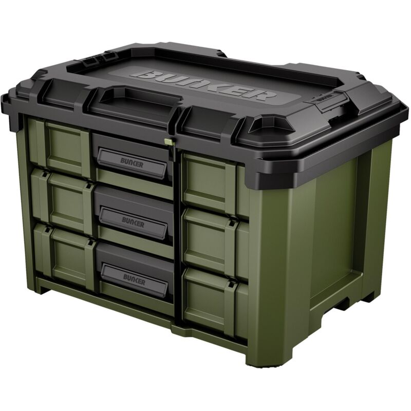 Draper 29441 BUNKER Load-Up Stacking 3 Drawer Tool Box, 570mm