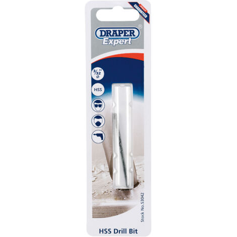 Draper 3/32 Inch High-Speed Steel (HSS) Twist Drill Bit – Imperial Size for Precision Drilling