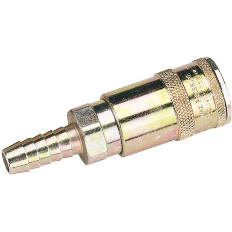 Draper 3/8" Bore Vertex Air Line Coupling with Tailpiece (Sold Loose) (51417)