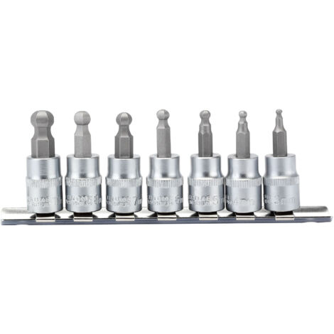 Draper 3/8" Sq. Dr. Hexagonal Socket Bit Set (7 piece) (16296)
