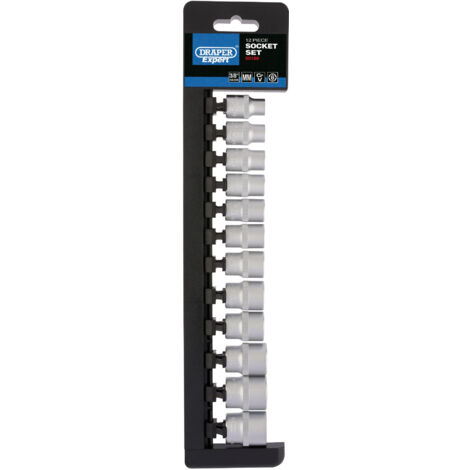 Draper 3/8" Sq. Dr. Metric Socket Set (12 Piece) (50188)