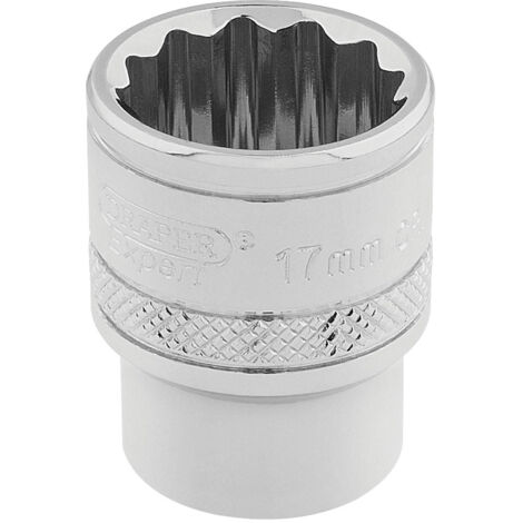 Draper 3/8" Square Drive Hi-Torq® 12-Point Socket (17mm) - Model 32781