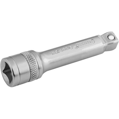 Draper 3/8" Square Drive Satin Chrome Wobble Extension Bar (75mm) - Micro Satin Finish, Model 16743