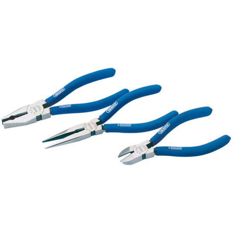 Draper 3-Piece Pliers Set (Model 07056) - Durable Multi-Function Hand Tool Kit